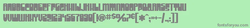 Шрифт SfGrooveMachineUprightBold – серые шрифты на зелёном фоне