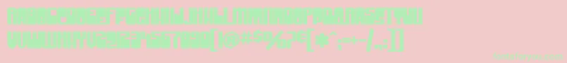 SfGrooveMachineUprightBold Font – Green Fonts on Pink Background