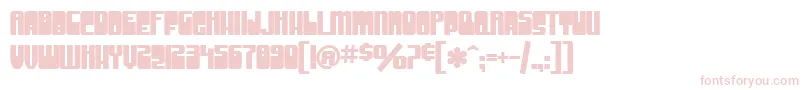 フォントSfGrooveMachineUprightBold – 白い背景にピンクのフォント