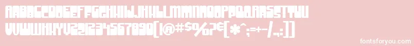 フォントSfGrooveMachineUprightBold – ピンクの背景に白い文字