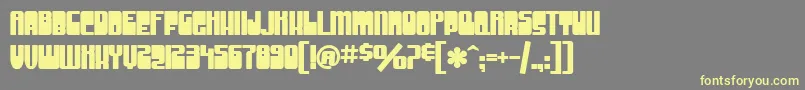 SfGrooveMachineUprightBold Font – Yellow Fonts on Gray Background