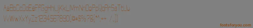 ElgethyUpperCondensed Font – Brown Fonts on Gray Background