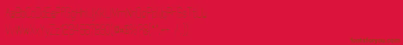 ElgethyUpperCondensed Font – Brown Fonts on Red Background