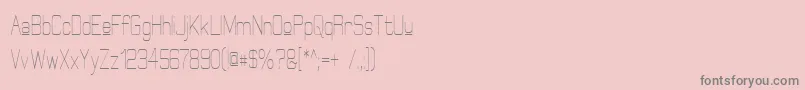 ElgethyUpperCondensed Font – Gray Fonts on Pink Background