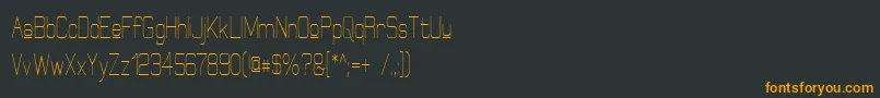 fuente ElgethyUpperCondensed – Fuentes Naranjas Sobre Fondo Negro