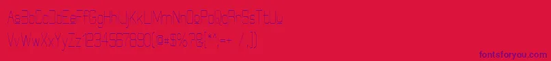 ElgethyUpperCondensed Font – Purple Fonts on Red Background