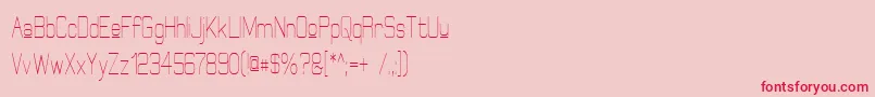 ElgethyUpperCondensed Font – Red Fonts on Pink Background
