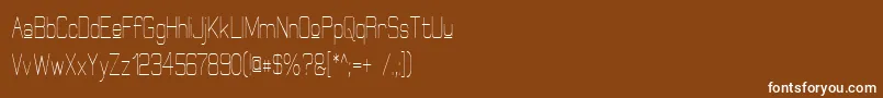 ElgethyUpperCondensed Font – White Fonts on Brown Background