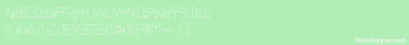 ElgethyUpperCondensed Font – White Fonts on Green Background