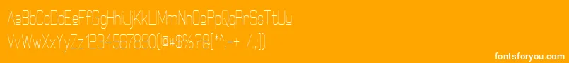 ElgethyUpperCondensed Font – White Fonts on Orange Background