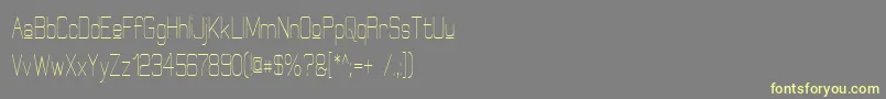 ElgethyUpperCondensed Font – Yellow Fonts on Gray Background