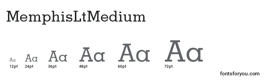 Размеры шрифта MemphisLtMedium