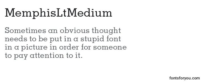 MemphisLtMedium Font