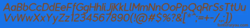 Más sobre la fuente TriompheLightitalic fuente TriompheLightitalic – Fuentes Marrones Sobre Fondo Azul