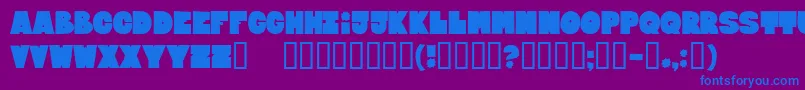 BloxxxxExtrabold Font – Blue Fonts on Purple Background