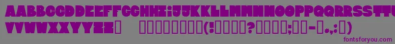 BloxxxxExtrabold Font – Purple Fonts on Gray Background