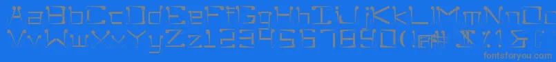 Sukolilo Font – Gray Fonts on Blue Background