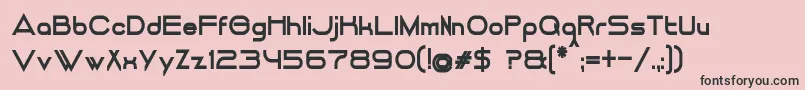 Police DancingJuiceNormalBold – polices noires sur fond rose