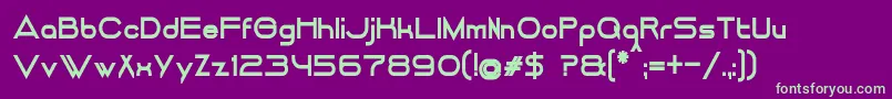 fuente DancingJuiceNormalBold – Fuentes Verdes Sobre Fondo Morado