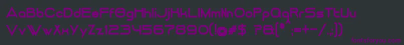 DancingJuiceNormalBold Font – Purple Fonts on Black Background