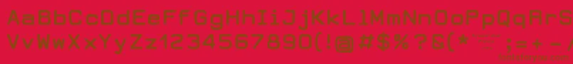 フォントDearbornType – 赤い背景に茶色の文字