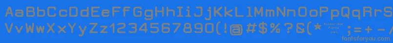 Шрифт DearbornType – серые шрифты на синем фоне
