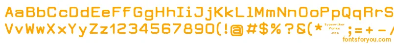 DearbornType-Schriftart – Orangefarbene Schriften