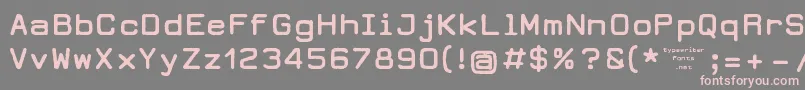 Шрифт DearbornType – розовые шрифты на сером фоне