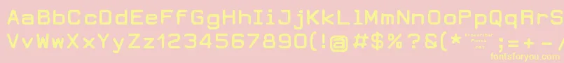Шрифт DearbornType – жёлтые шрифты на розовом фоне