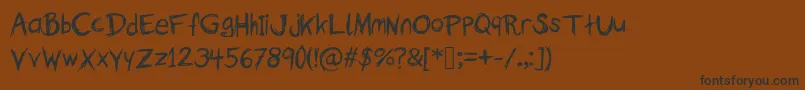 TheFallOfASparrow Font – Black Fonts on Brown Background