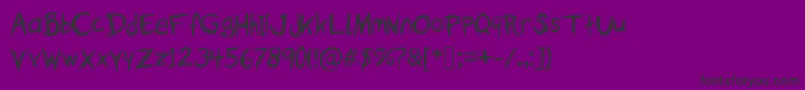 TheFallOfASparrow Font – Black Fonts on Purple Background