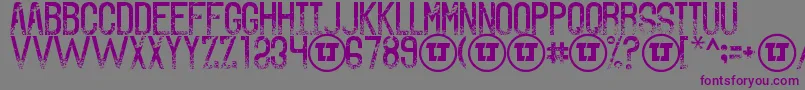 TheSoundOfTruthGrungeDemo Font – Purple Fonts on Gray Background