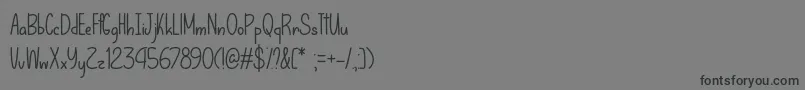 LetThatBeEnoughOtf Font – Black Fonts on Gray Background