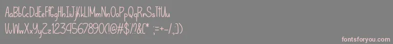 LetThatBeEnoughOtf Font – Pink Fonts on Gray Background