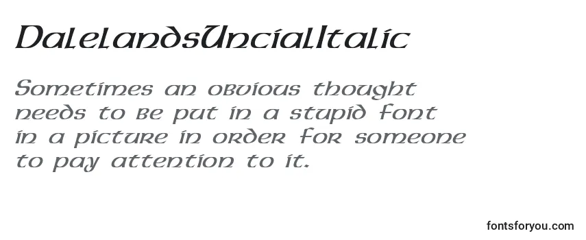 DalelandsUncialItalic Font