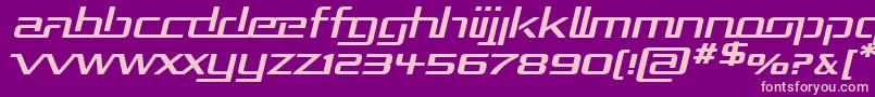 Repuexpi Font – Pink Fonts on Purple Background