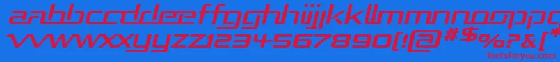 Repuexpi-fontti – punaiset fontit sinisellä taustalla
