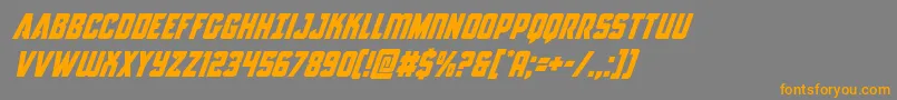 Antillessuperital Font – Orange Fonts on Gray Background