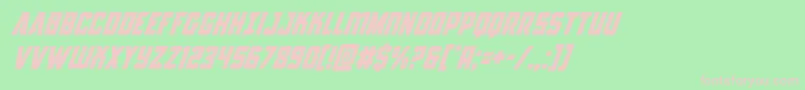 Antillessuperital Font – Pink Fonts on Green Background