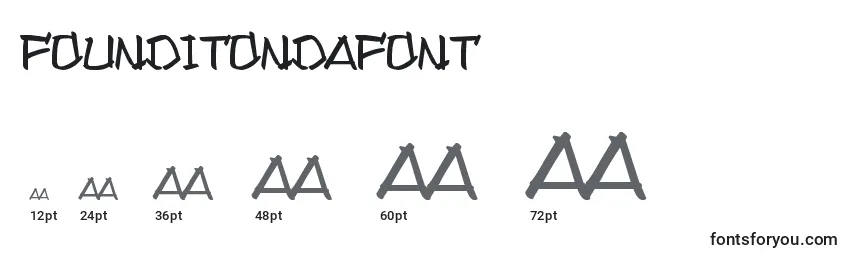 FoundItOnDafont Font Sizes