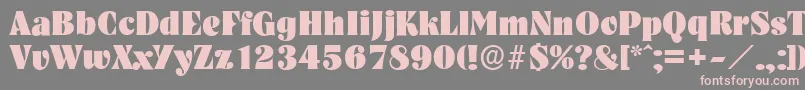 NashvilleserialHeavyRegular Font – Pink Fonts on Gray Background