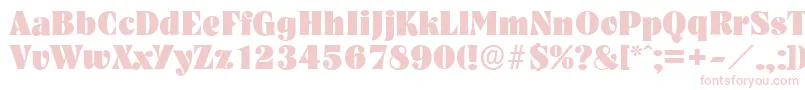 NashvilleserialHeavyRegular-Schriftart – Rosa Schriften auf weißem Hintergrund