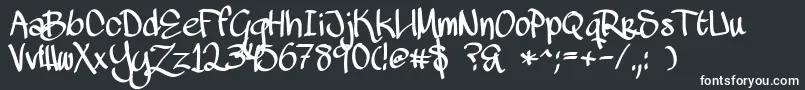MawnsScript Font – White Fonts
