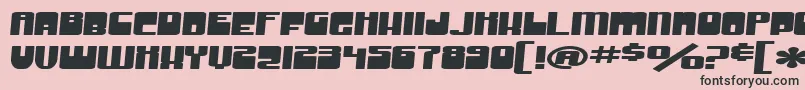 SfGrooveMachineExtended Font – Black Fonts on Pink Background