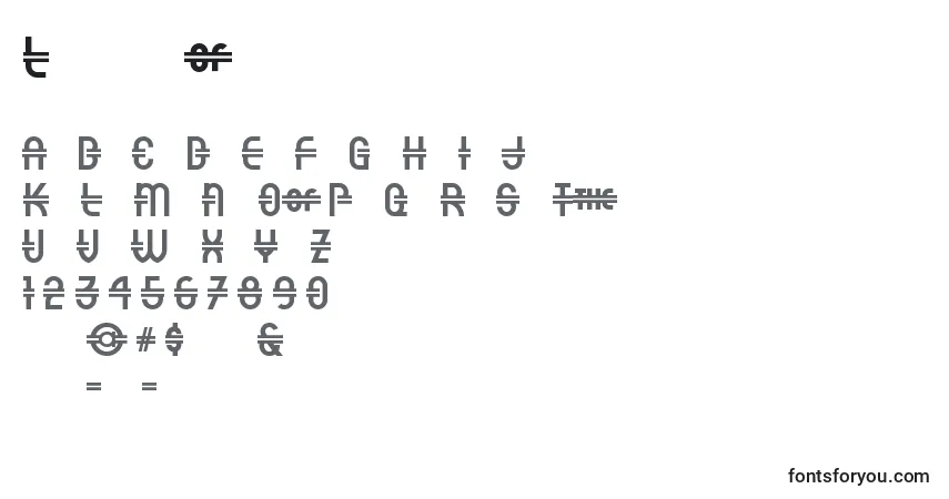 Fuente Luncheon - alfabeto, números, caracteres especiales