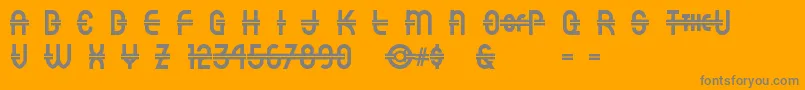 フォントLuncheon – オレンジの背景に灰色の文字