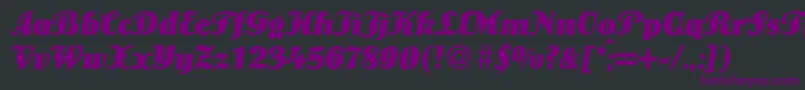 LouisBolditalicDb Font – Purple Fonts on Black Background