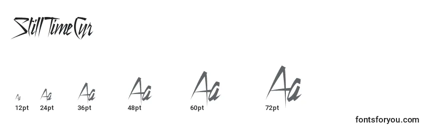 StillTimeCyr Font Sizes