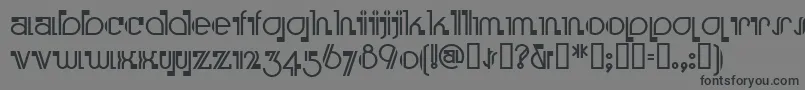 Шрифт Boomeringuenf – чёрные шрифты на сером фоне