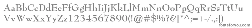 BernhardmodernstdBold Font – Gray Fonts on White Background